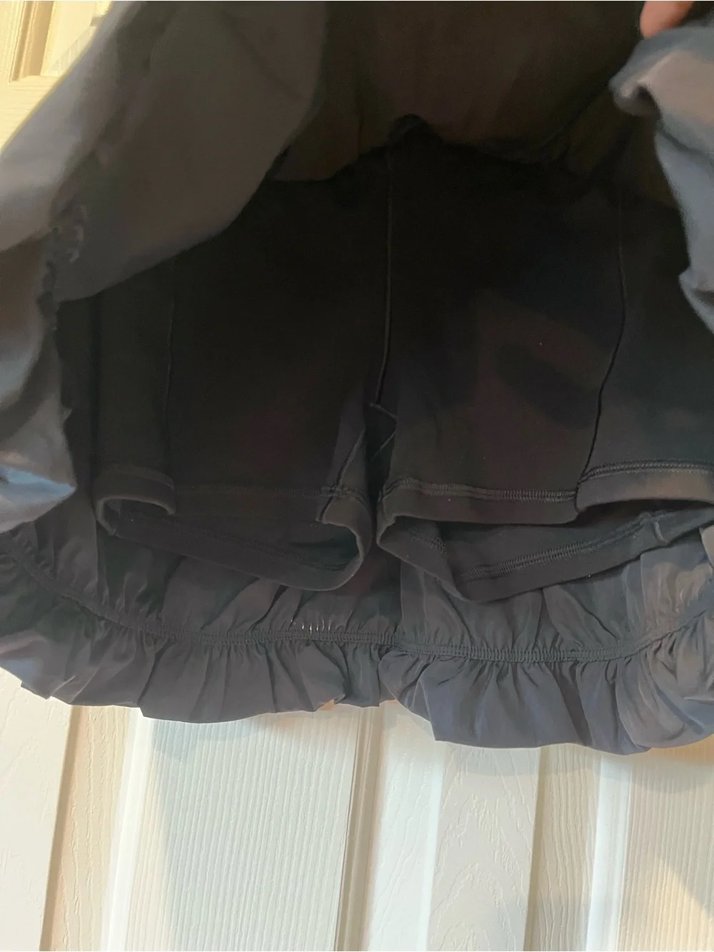 OFFLINE By Aerie Real Me Bubble Skort in black, size S, NWT
